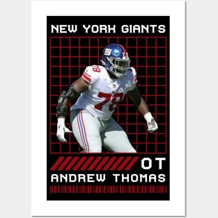 ANDREW THOMAS - OT - NEW YORK GIANTS, Posters and Art